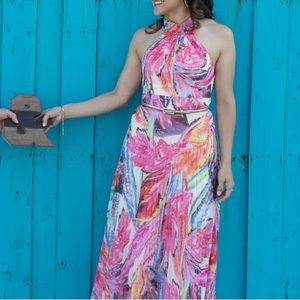 Halter maxi dress